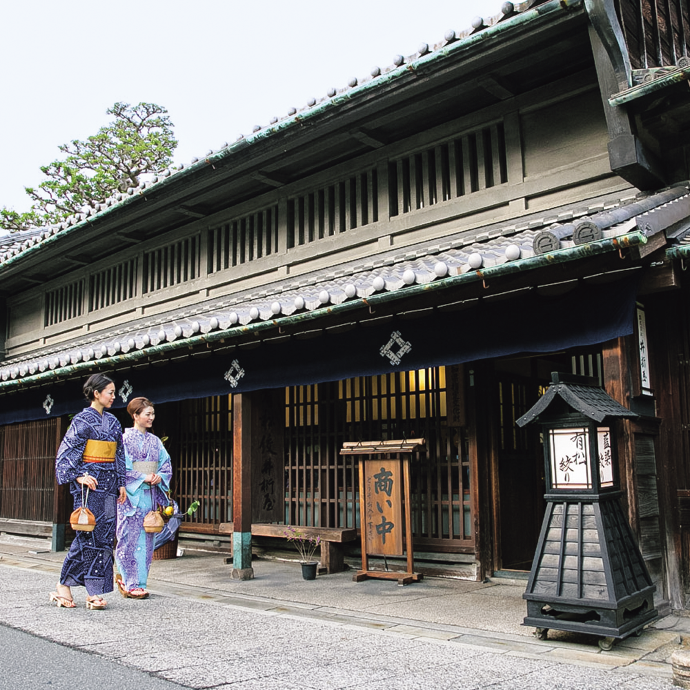 4/25（土）出発【愛知：有松の旅】手拭い雪花絞り体験、純日本料理、有明の街並みを楽しみ、美しいネモフィラ畑をお散歩